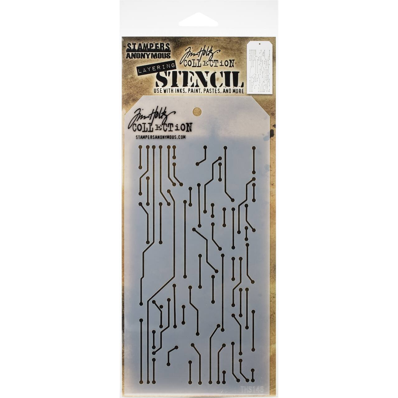 Stampers Anonymous Tim Holtz® Circuit Layered Stencil